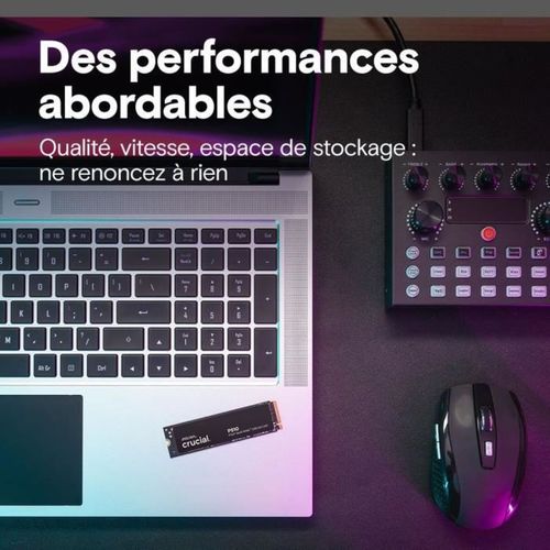 P510 1 To M.2 2280 Nvme PCie Gen5 — Jusqu'à 11 000 Mo/s Lecture, 9 500 Mo/s Écriture