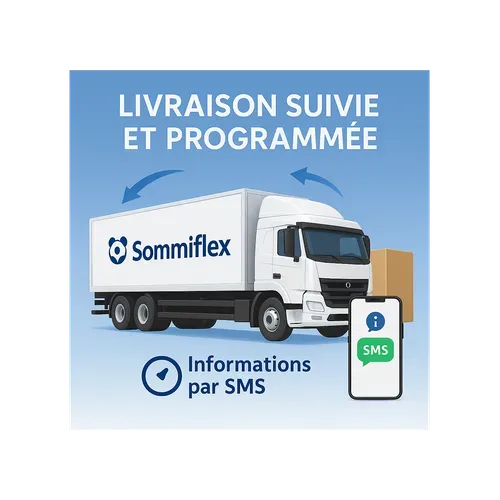 Sommier Tapissier Gris 80x200x2 Cm (160x200) - Fabrication Française Artisanale