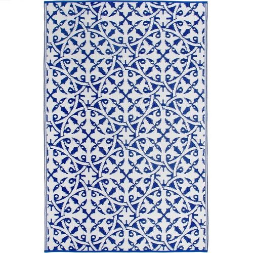 Tapis Extérieur Réversible En Plastique Recyclé San Juan Dark Blue 240x300 Cm