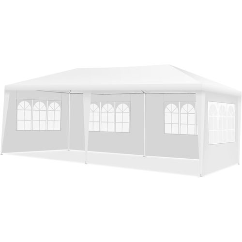 Tonnelle De Jardin/barnum 3x6m-18㎡ Tente De Réception Avec 4 Parois Amovibles Piquets De Terre