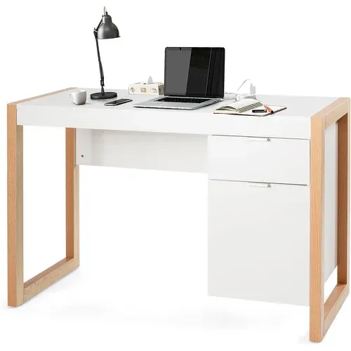 Bureau Informatique Style Moderne 112,5 X 50 X 75 Cm 1 Tiroirs,table D’etude Pour Chambre