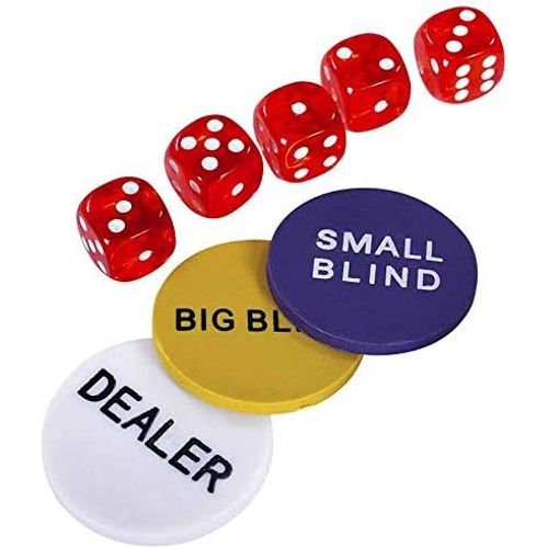 Coffret de poker DIOCHE avec 500 jetons Laser Aluminium - Blanc - 2 Coffret de poker DIOCHE avec 500 jetons Laser Aluminium - Blanc - 2