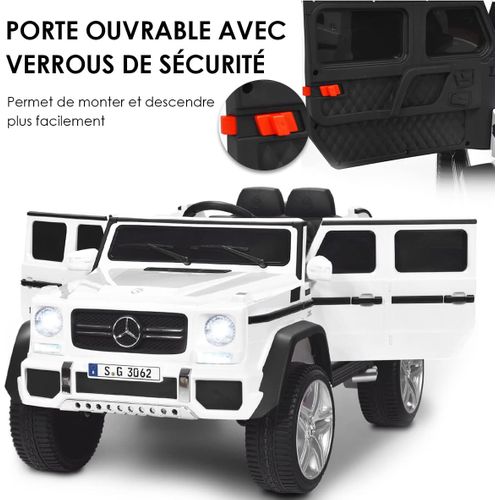 COSTWAY 12V Voiture Electrique pour Enfants, 2 Moteur, Télécommande 2
