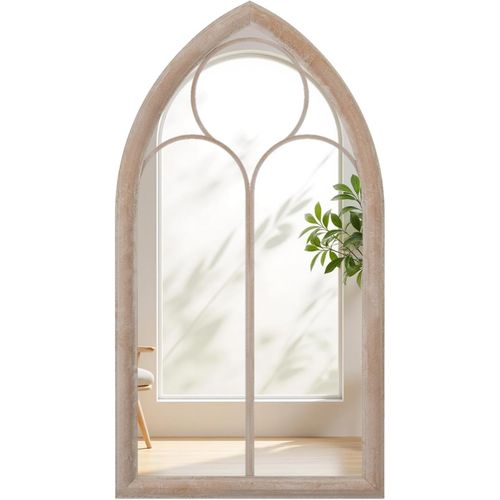 Grand Miroir Mural Arche Exterieur Interieur, Miroir Decoration Murale De Fenêtre (111,5 X 60,5 Cm)