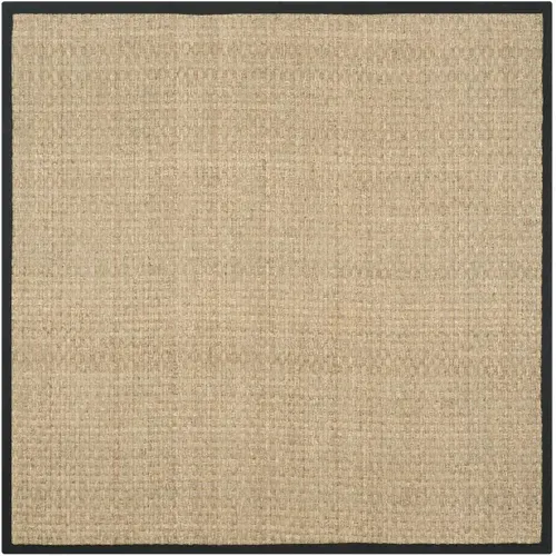 Tapis Natural Fiber 244 X 244 Cm Fibre Naturelle Roselyn Naturel / Noir
