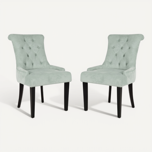 Chaises De Salle à Manger Louann Lot De 2 Noir Bois De Bouleau