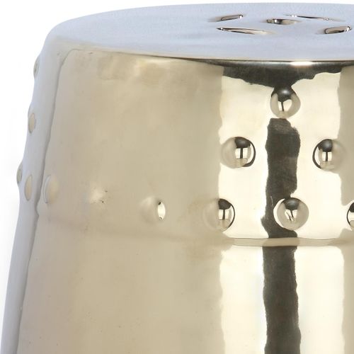 Tabouret De Jardin Denise Doré Ceramique 33 X 33 X 46 Cm