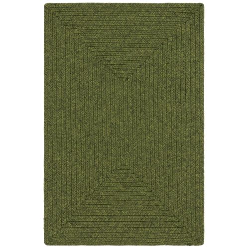 Tapis Braided 91 X 152 Cm Contemporain Mirabel Vert