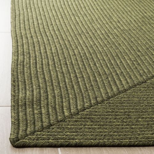 Tapis Braided 91 X 152 Cm Contemporain Mirabel Vert