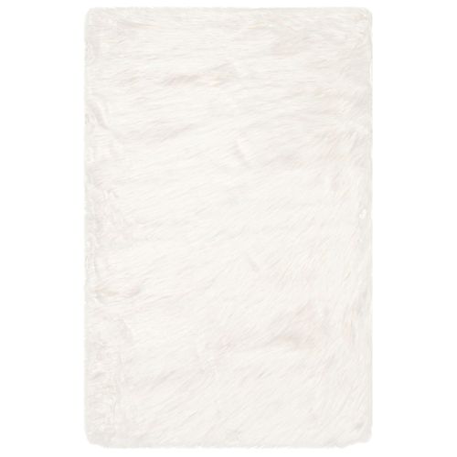 Tapis Fausse Fourrure 61 X 91 Cm Faux Peau De Mouton Harper Beige