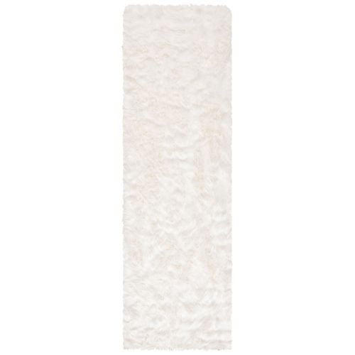 Tapis Fausse Fourrure 76 X 244 Cm Faux Peau De Mouton Harper Beige