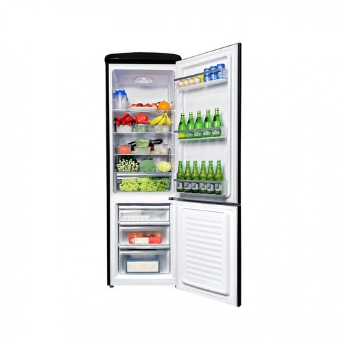 Réfrigérateur Congélateur Retro Ljco250black 244litres Noire