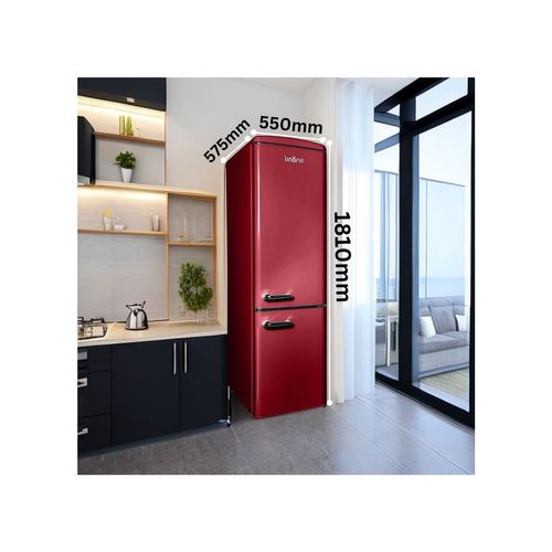Réfrigérateur Congélateur Retro Ljco250bordeaux 244litres Bordeaux