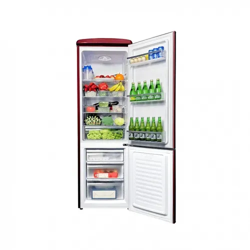 Réfrigérateur Congélateur Retro Ljco250bordeaux 244litres Bordeaux