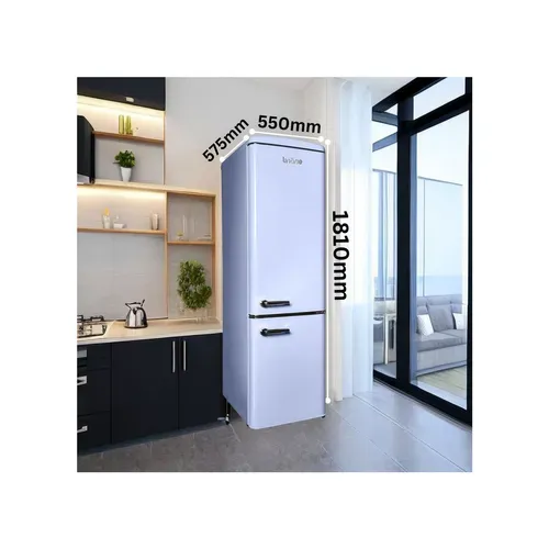 Réfrigérateur Congélateur Retro Ljco250blue 244 Litres Bleu Lavande
