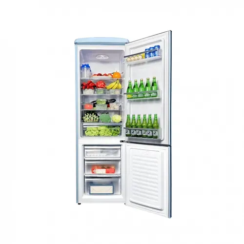 Réfrigérateur Congélateur Retro Ljco250blue 244 Litres Bleu Lavande