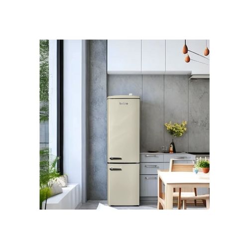Réfrigérateur Congélateur Retro Ljco250cream 244 Litres Crème