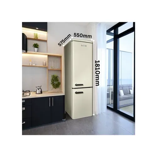 Réfrigérateur Congélateur Retro Ljco250cream 244 Litres Crème