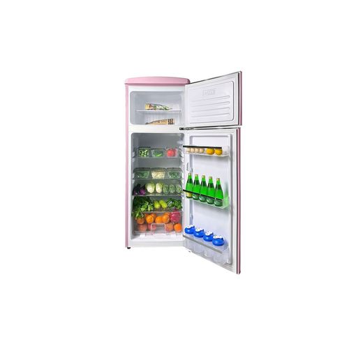 Réfrigérateur Congélateur Retro Arzy Ljdd206pink 206 Litres Rose
