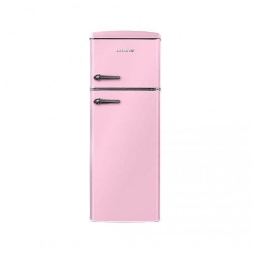 Réfrigérateur Congélateur Retro Arzy Ljdd206pink 206 Litres Rose
