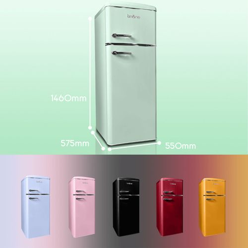 Réfrigérateur Congélateur 2 Portes Retro Arzy Ljdd206green 206 Litres Vert