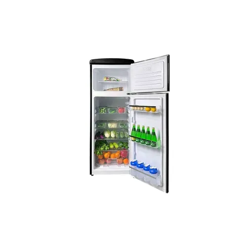 Réfrigérateur Congélateur 2 Portes Retro Arzy Ljdd206black 206 Litres Noir