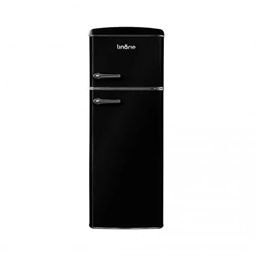 Réfrigérateur Congélateur 2 Portes Retro Arzy Ljdd206black 206 Litres Noir