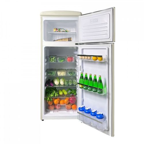 Réfrigérateur Congélateur 2 Portes Retro Arzy Ljdd206cream 206 Litres Crème