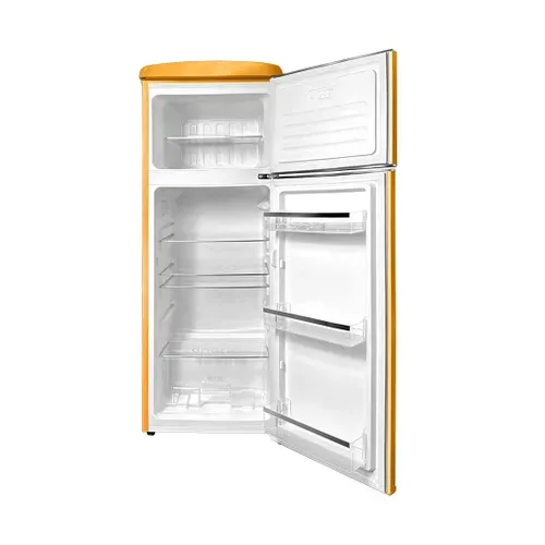 Linarie Réfrigérateur Congélateur 2 Portes Retro Arzy Ljdd206orange 206 Litres Orange