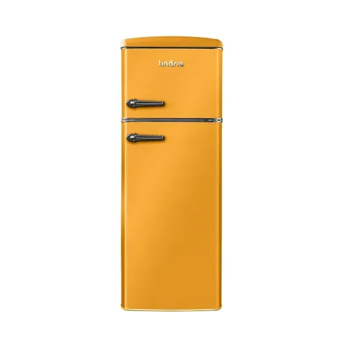 Linarie Réfrigérateur Congélateur 2 Portes Retro Arzy Ljdd206orange 206 Litres Orange