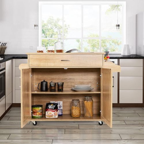 Desserte De Cuisine, À Roulettes Etagère Réglable Sur 3 Niveaux