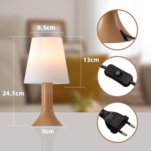 Lampe De Table Salon Lampe De Chevet Avec Câble Lampe De Table Lot De 2 Petites Lampes E14