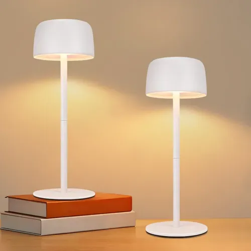 Lampe De Table LED Sans Fil, Lampe De Chevet à Réglage Continu Avec Batterie