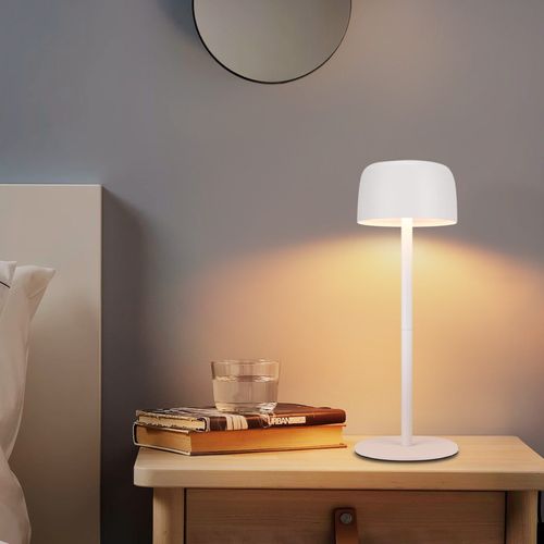 Lampe De Table LED Sans Fil, Lampe De Chevet à Réglage Continu Avec Batterie