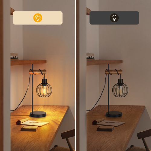 Lampe De Table Vintage Salon Lampe De Chevet E27 Lampe De Table Rétro 1 Lumière Au Design Industriel