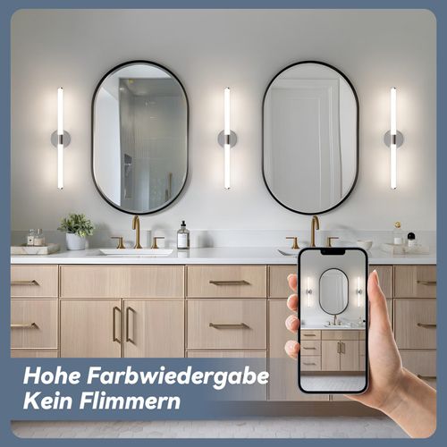 Applique Murale De Salle De Bain  LED - 8w 60cm 4000k Ip44