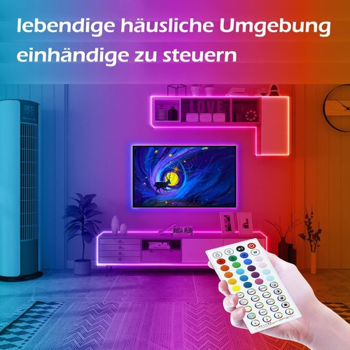 Bande LED  20 M Ruban LED Autocollant Pour Décoration De Fête De Jeu Bande Rvb éclairage De Fond TV