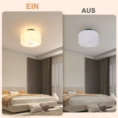 Plafonnier Salon Plafonnier Vintage - Lampe De Cuisine Blanche Abat-jour Papier Design G9