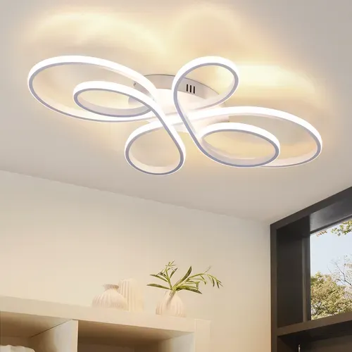 Plafonnier LED Plafonnier Salon : 30w 40cm Lampe Cuisine Plafonnier En Blanc 3000k