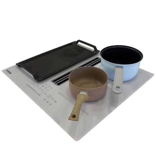 Table Induction Aspirante Encastrable Lin60dai1f2zw 4 Foyers 60cm Blanc