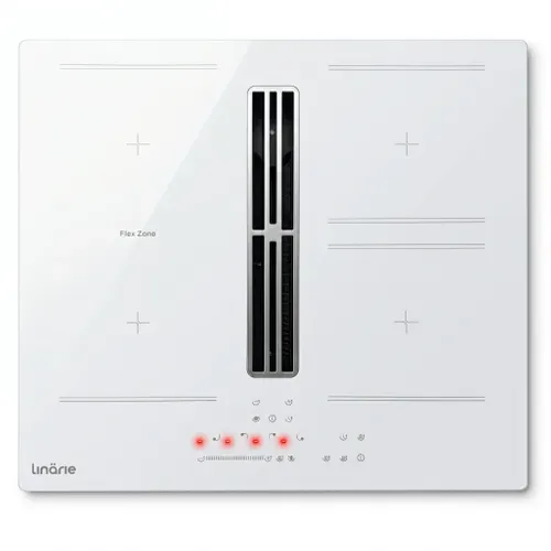 Table Induction Aspirante Encastrable Lin60dai1f2zw 4 Foyers 60cm Blanc
