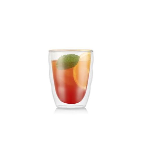 Set De 6 Verres Double Paroi Pilatus 0,25 L - Verre Borosilicate, Anti-condensation