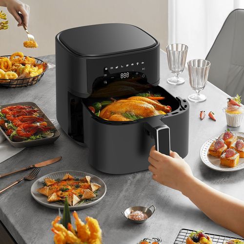 Friteuse à Air, Airfryer Xl625a, 6,5l Air Fryer, 8 Programmes, Recettes