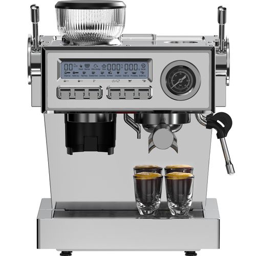 Machine à Expresso 20 Bars, Broyeur Intégré Et Autonettoyante, 1.6 L, 2050 W