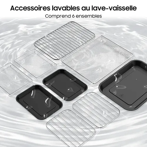 Friteuse Sans Huile, XXL Dual Zone Air Fryer 12l, 10 En 1, Écran Tactile, 2600W