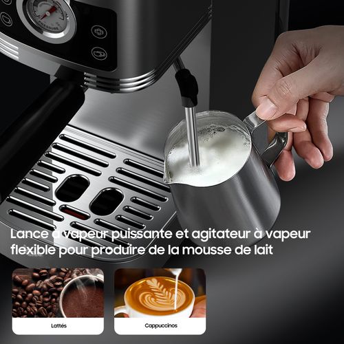 Machine à Expresso à Pompe Italienne,20 Bars, 1350w, Réservoir 1.3l