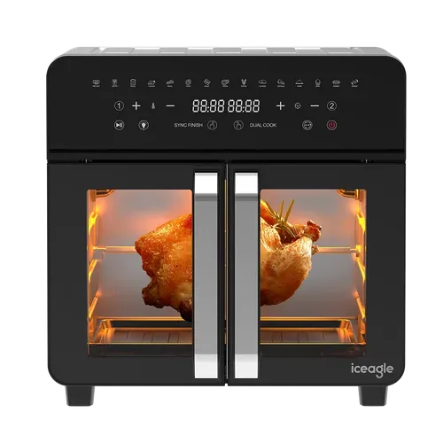 Double Zone Friteuse à Air Chaud Afto-2301dt 23l Noir