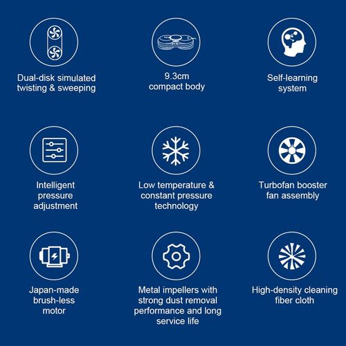 Yw610 Robot Nettoyeur vitres, Pulvérisation D'eau Unique, 2800pa, 30 Ml, Télécommande