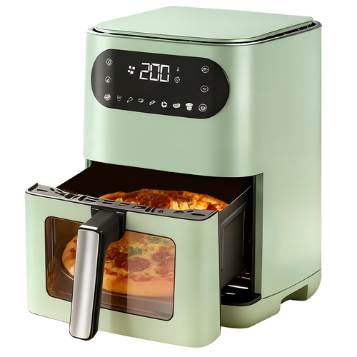 Friteuse Électrique Sans Huile 6L 1500W friteuse à air Silencieuse Air Fryer avec 7 Programmes