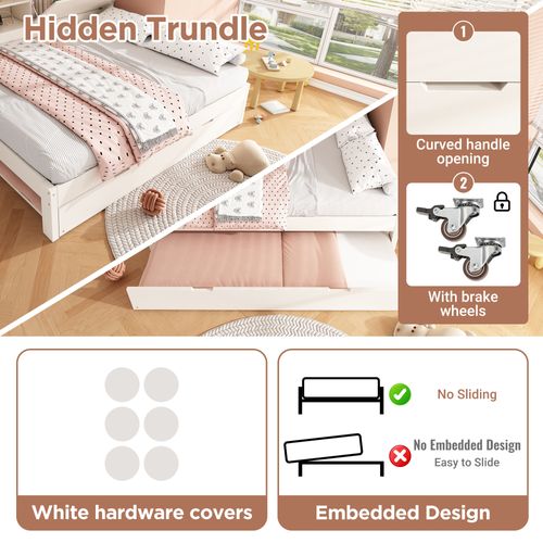 Canapé Lit Double 90x200cm ,tête De Lit Rangement, Compartiment Ouvert Et Caché, USB-usb-c, Blanc